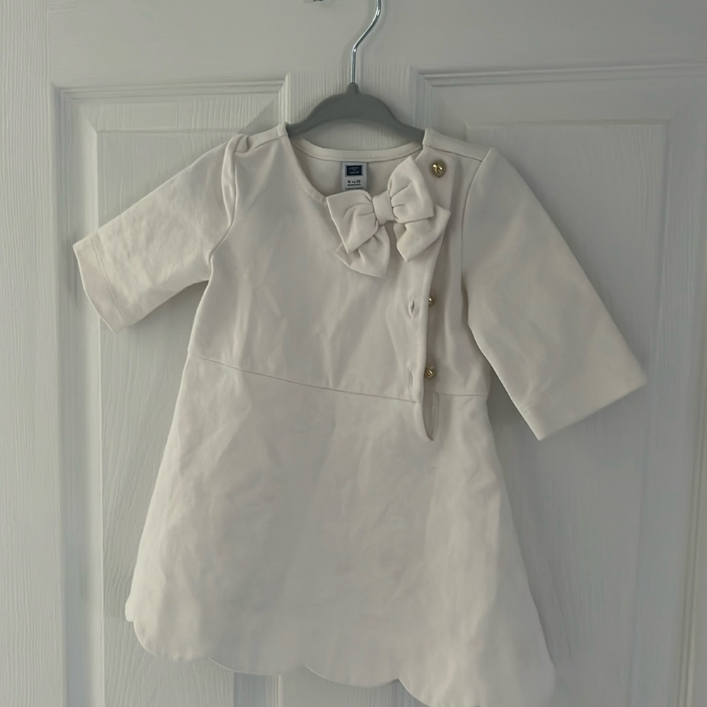 White Janie and Jack 6-12 month dress